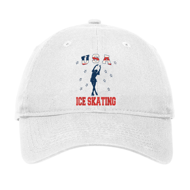 Usa Ice Skating Dance Support T Shirt Adjustable Cap by cm-arts | Artistshot