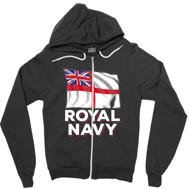 Royal Navy Sailor Britain Flag Union Jack Ensign Ship Zipper Hoodie | Artistshot