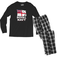 Royal Navy Sailor Britain Flag Union Jack Ensign Ship Men's Long Sleeve Pajama Set | Artistshot