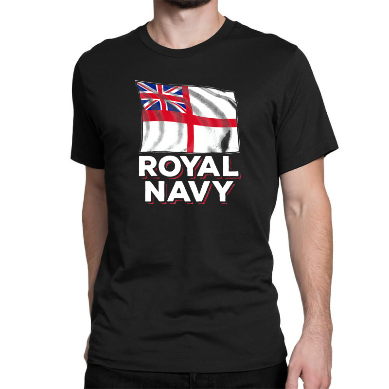 Royal Navy Sailor Britain Flag Union Jack Ensign Ship Classic T-shirt | Artistshot