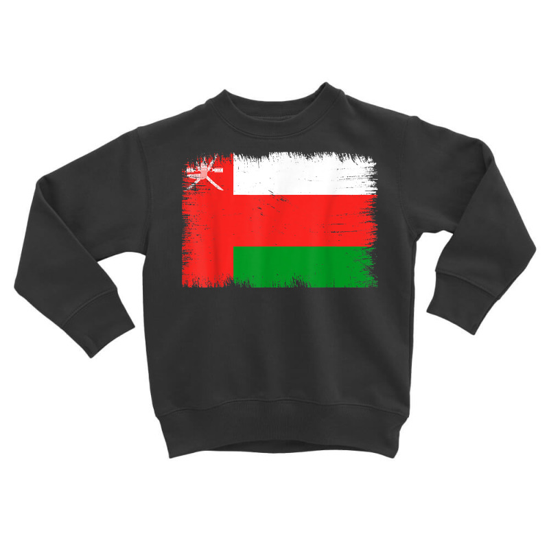 Vintage Oman Flag Omani Independence Day T Shirt Toddler Sweatshirt by cm-arts | Artistshot