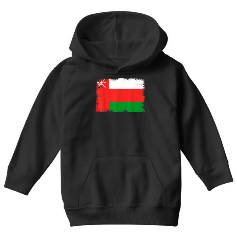 Vintage Oman Flag Omani Independence Day T Shirt Youth Hoodie by cm-arts | Artistshot