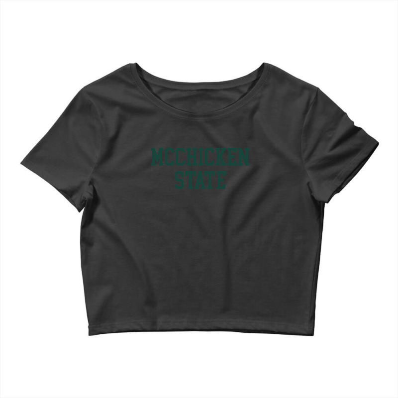 Michigan State Mcchicken State Crop Top by BrendonPatton | Artistshot