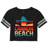 Cannon Beach Skyline Oregon Haystack Rock Souvenir Gifts Premium T Shi Scorecard Crop Tee | Artistshot