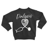 Dialysis Technician Nurse   Kidney Heartbeat Sweatshirt Toddler Sweatshirt | Artistshot