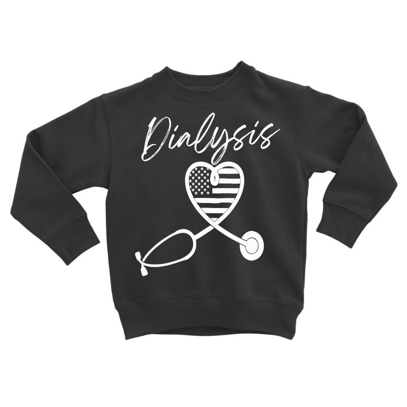 Dialysis Technician Nurse   Kidney Heartbeat Sweatshirt Toddler Sweatshirt by cm-arts | Artistshot