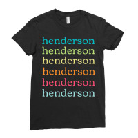 Henderson Nevada (nv) Cute And Colorful Repeating Text Ladies Fitted T-shirt | Artistshot