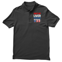 Us Flag Beer Mug Funny 4th Of July Shut Up Liver You're Fine Men's Polo Shirt | Artistshot