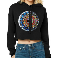 Sun And Moon Mandala, Sun And Moon Power, Mandala Parten, Ancient Mand Cropped Hoodie | Artistshot