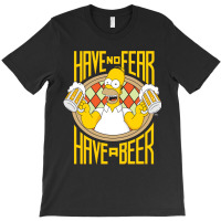 Us The Simpsons Homer Beer Fear 01_h Pullover T-shirt | Artistshot