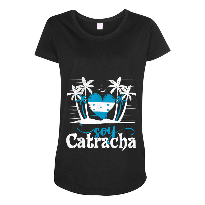 Soy Catracha For Hondurans - Honduras Flag Gift Girl Maternity Scoop Neck T-shirt by SelwynOman | Artistshot