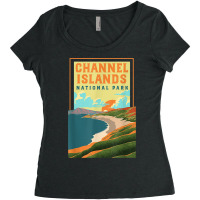 Channel Islands California Wpa National Parks Poster Retro T Shirt Women's Triblend Scoop T-shirt | Artistshot