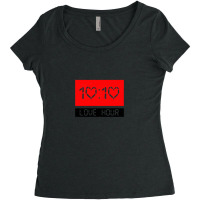 Love Hour 10 10 Women's Triblend Scoop T-shirt | Artistshot