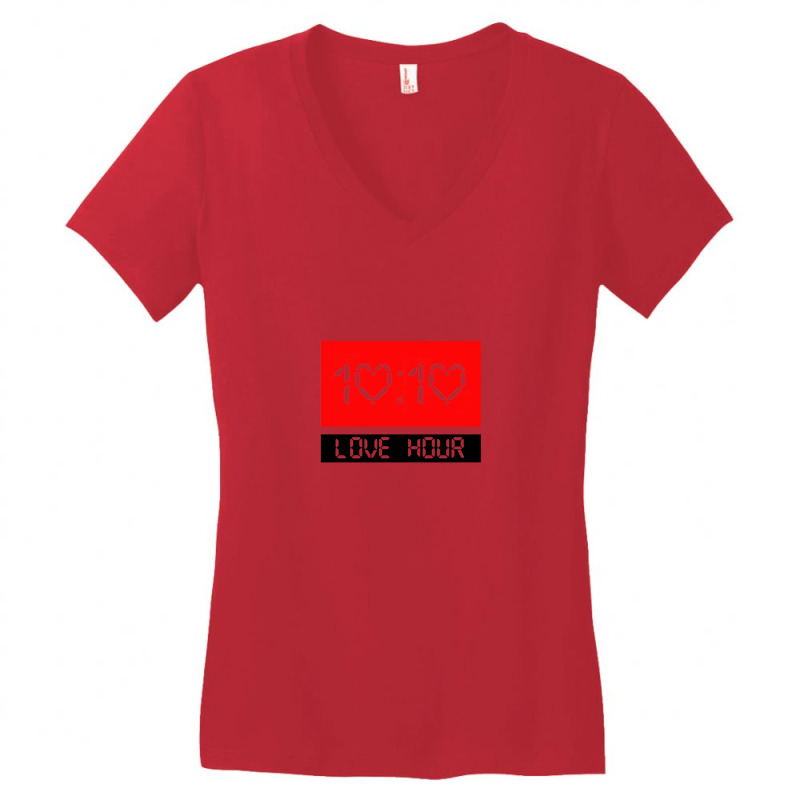 Love Hour 10 10 Women's V-Neck T-Shirt by cm-arts | Artistshot