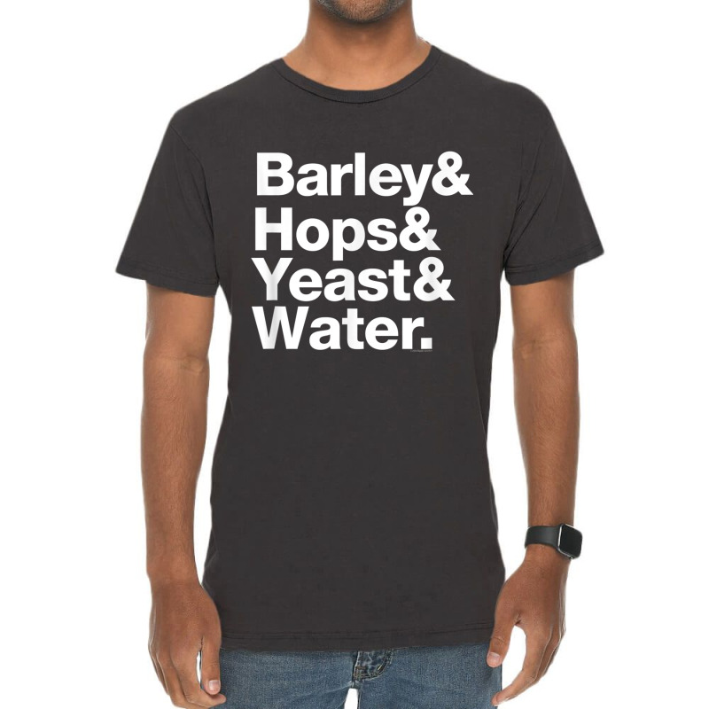 Ripple Junction Barley & Hop & Yeast & Water Vintage T-shirt | Artistshot