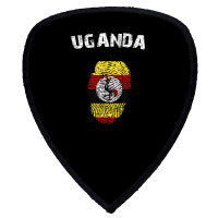 Uganda Fingerprint Flag Country Pride Heritage Shirt Shield S Patch | Artistshot