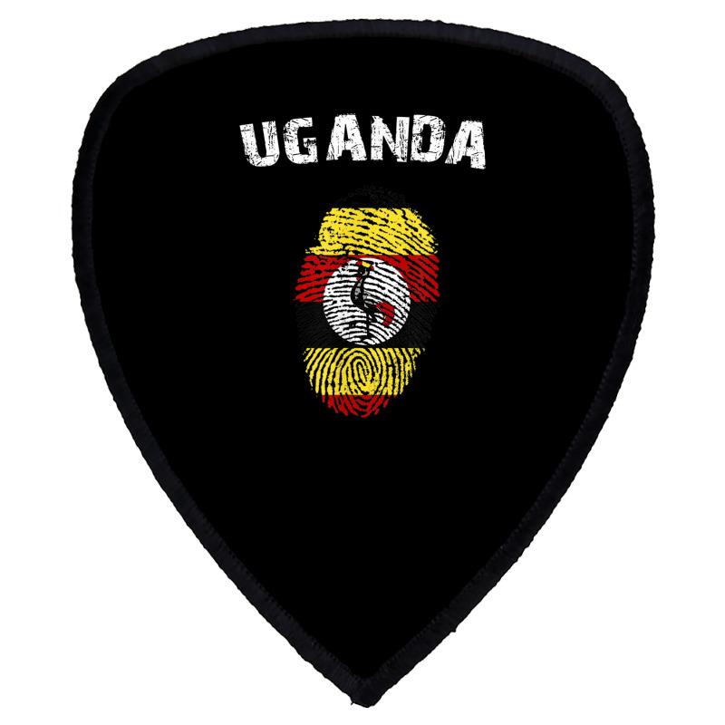 Uganda Fingerprint Flag Country Pride Heritage Shirt Shield S Patch by cm-arts | Artistshot