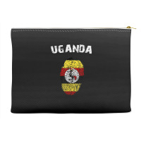 Uganda Fingerprint Flag Country Pride Heritage Shirt Accessory Pouches | Artistshot