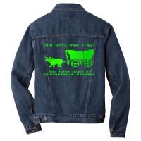 The Anti-vax Trail Pro Vax Vaccination Men Denim Jacket | Artistshot