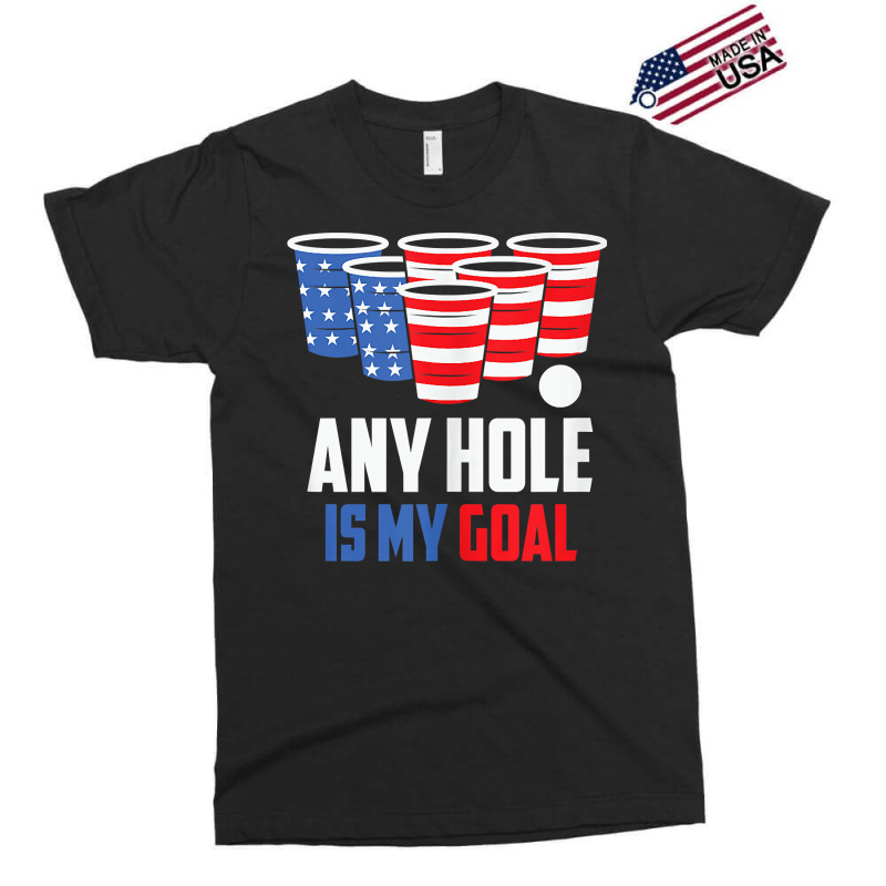 Usa Flag Beer Pong Game 4th Of July Beer Any Hole Is My Goal Tank Top Exclusive T-shirt | Artistshot