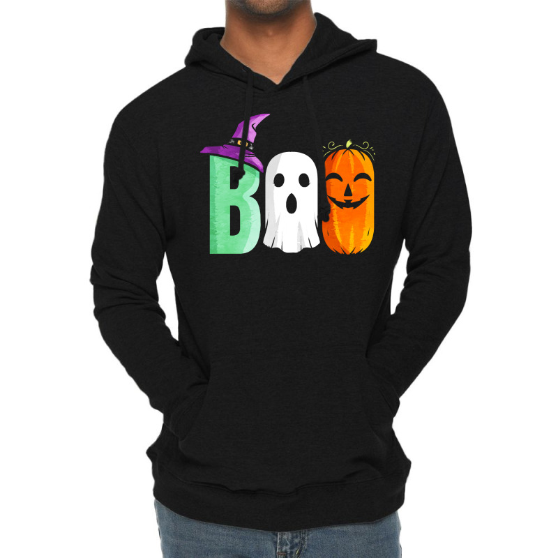 The Three Boo Witch Ghost Pumpkin Costume Halloween T Shirt Lightweight Hoodie | Artistshot