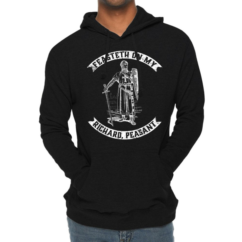 Mens Funny Medieval Knight Renaissance Fair Festival Rude T Shirt Lightweight Hoodie by cm-arts | Artistshot