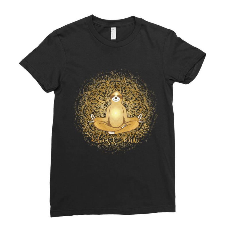 Sloth Meditating Bliss Out, Sloth Meditating, Bliss Out, Sloth Meditat Ladies Fitted T-Shirt by SHTULIPS | Artistshot