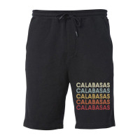 Calabasas California Calabasas Ca Retro Vintage Text Long Sleeve T Shi Fleece Short | Artistshot