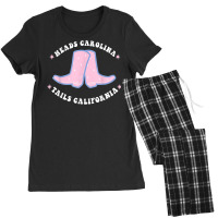 Cowgirl Boots Heads Carolina Tail California Western Country T Shirt Women's Pajamas Set | Artistshot