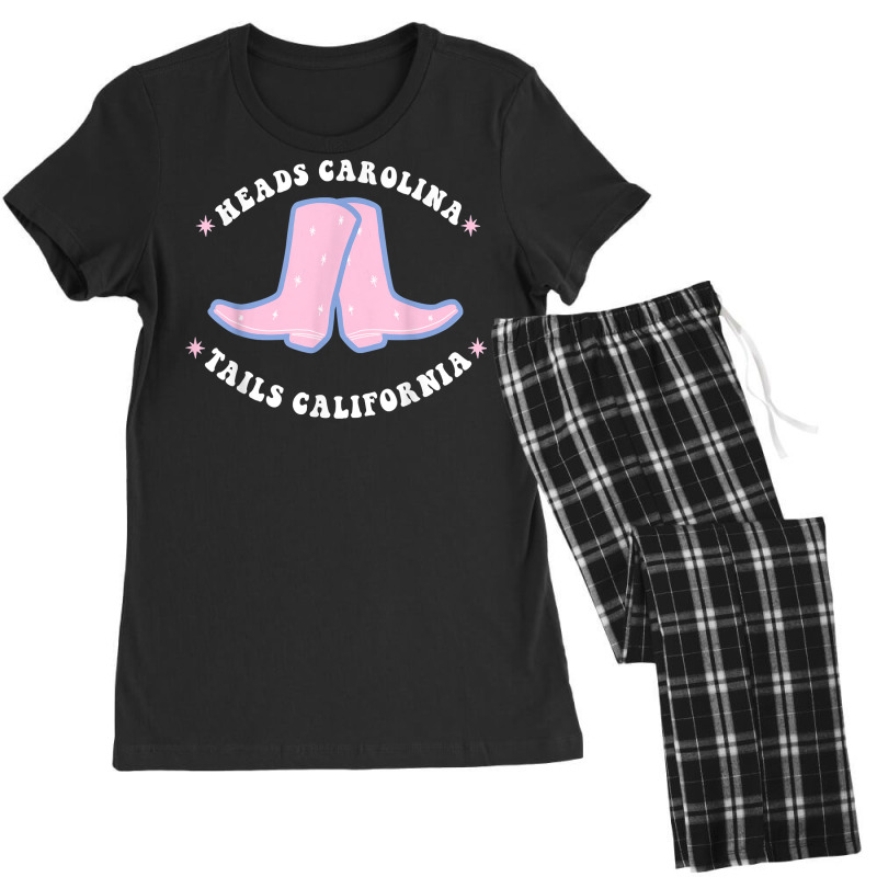 Cowgirl Boots Heads Carolina Tail California Western Country T Shirt Women's Pajamas Set by cm-arts | Artistshot