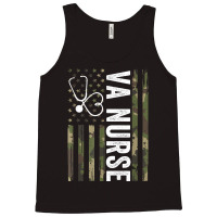 Va Nurse Camouflage American Flag Patriotic Medical Workers Tank Top | Artistshot