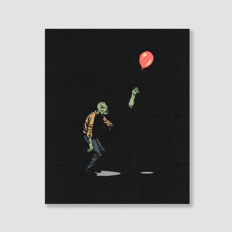 Zombie 1 Portrait Canvas Print | Artistshot