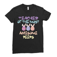 Teacher Of The Most Awesome Peeps, Teacher, Dedicated Teacher, Devoted Ladies Fitted T-shirt | Artistshot