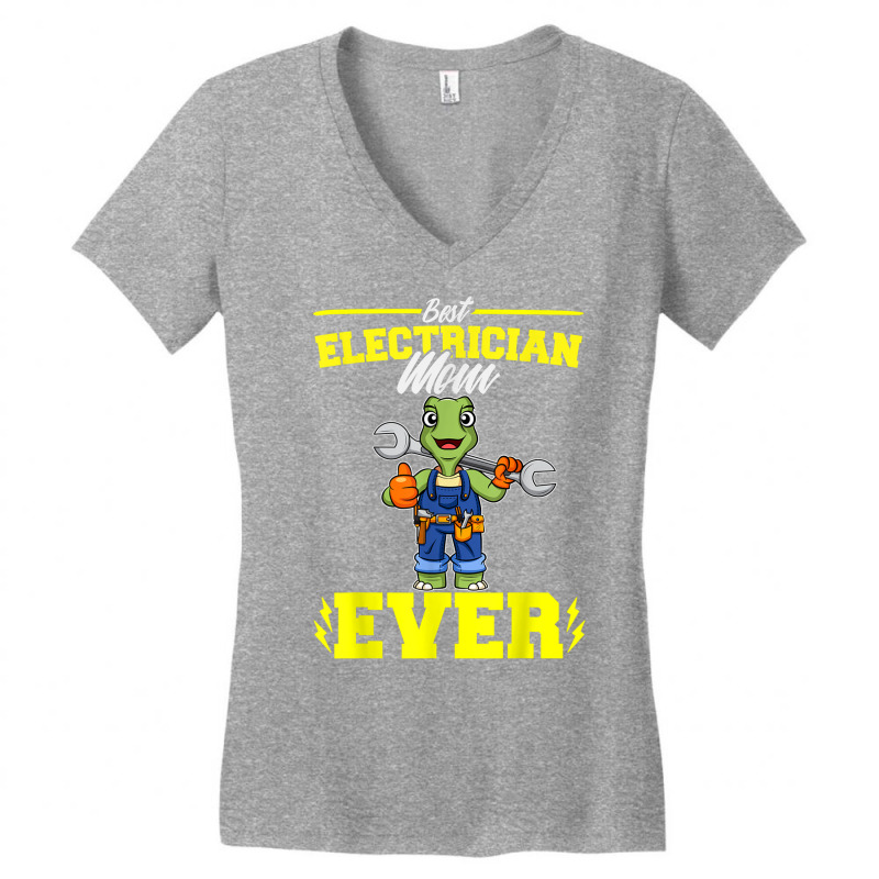 Best Electrician Mom Ever Electronic Technician T Shirt Women's V-Neck T-Shirt by cm-arts | Artistshot