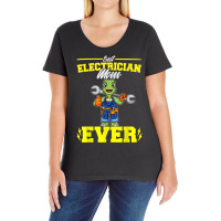 Best Electrician Mom Ever Electronic Technician T Shirt Ladies Curvy T-shirt | Artistshot