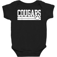 Cougars School Spirit T Shirt Baby Bodysuit | Artistshot