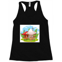 Isolated-fantasy-mushroom-house-- Racerback Tank | Artistshot