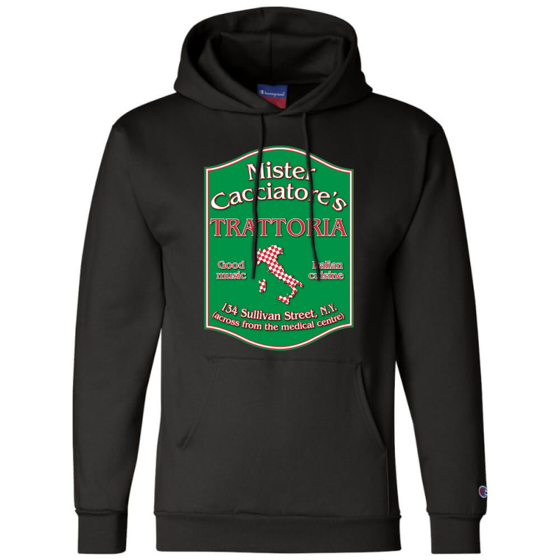 Mister Cacciatore's Champion Hoodie by BrendonPatton | Artistshot