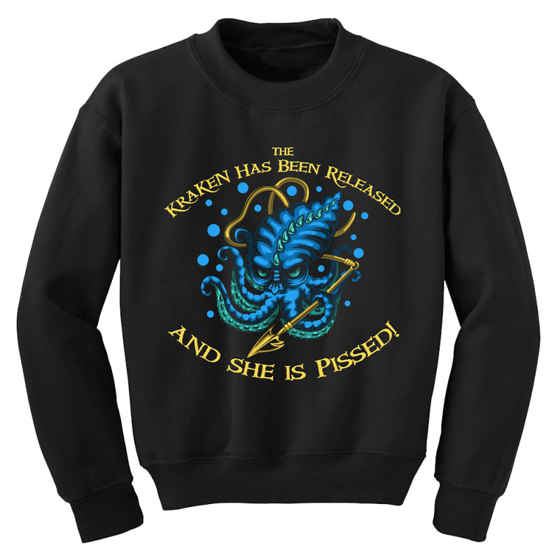 The Kraken Released, The Kraken Releaved, The Kraken Free, The Kraken  Youth Sweatshirt by SHTULIPS | Artistshot