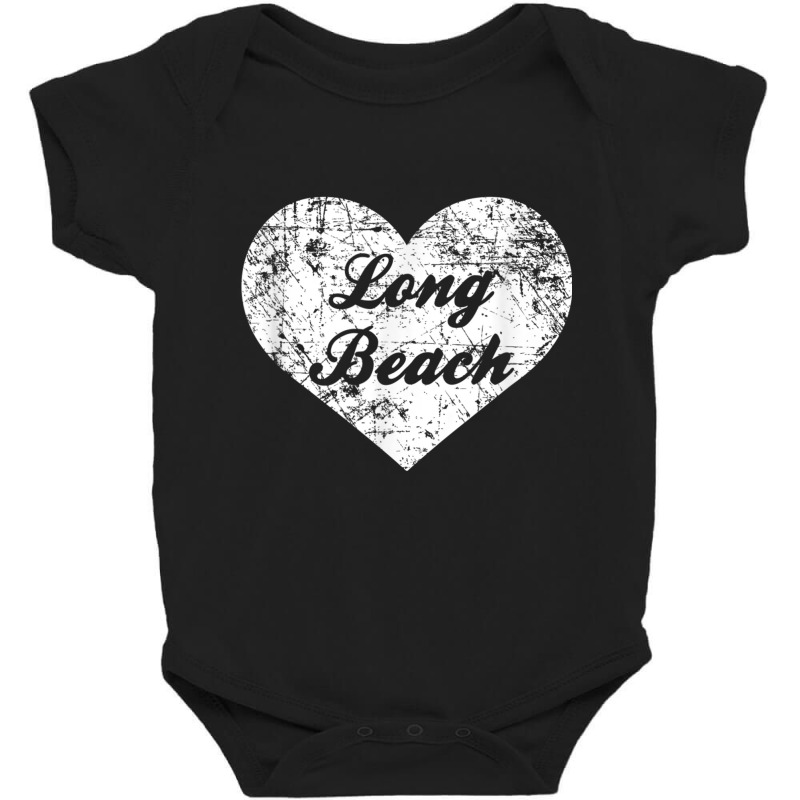 I Love Long Beach Shirt, Funny Cute California Hometown Gift Baby Bodysuit by cm-arts | Artistshot