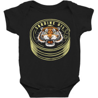 Tiger Head Sardine Oil Can, The Tiger's Head, Tiger's Skull, Tiger's F Baby Bodysuit | Artistshot