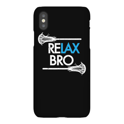 Relax Bro Lacrosse T Shirt ! Funny Lax Team Lacrosse T Shirt Iphonex Case Designed By Mdk Art