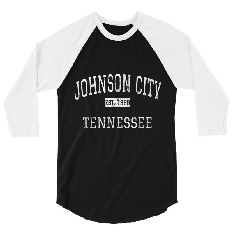 Johnson City Tennessee Tn Vintage T Shirt 3/4 Sleeve Shirt by cm-arts | Artistshot