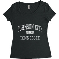 Johnson City Tennessee Tn Vintage T Shirt Women's Triblend Scoop T-shirt | Artistshot