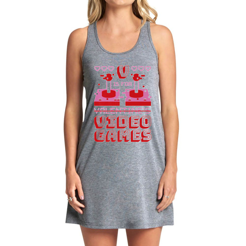 Valentines Day Gaming Holiday Game Valentine Premium Tank Dress by cm-arts | Artistshot