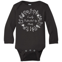 Easily Distracted By Plants Garden Herbalist Long Sleeve T Shirt Long Sleeve Baby Bodysuit | Artistshot