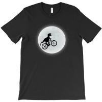Dinosaur Riding A Bike To The Moon T-shirt | Artistshot