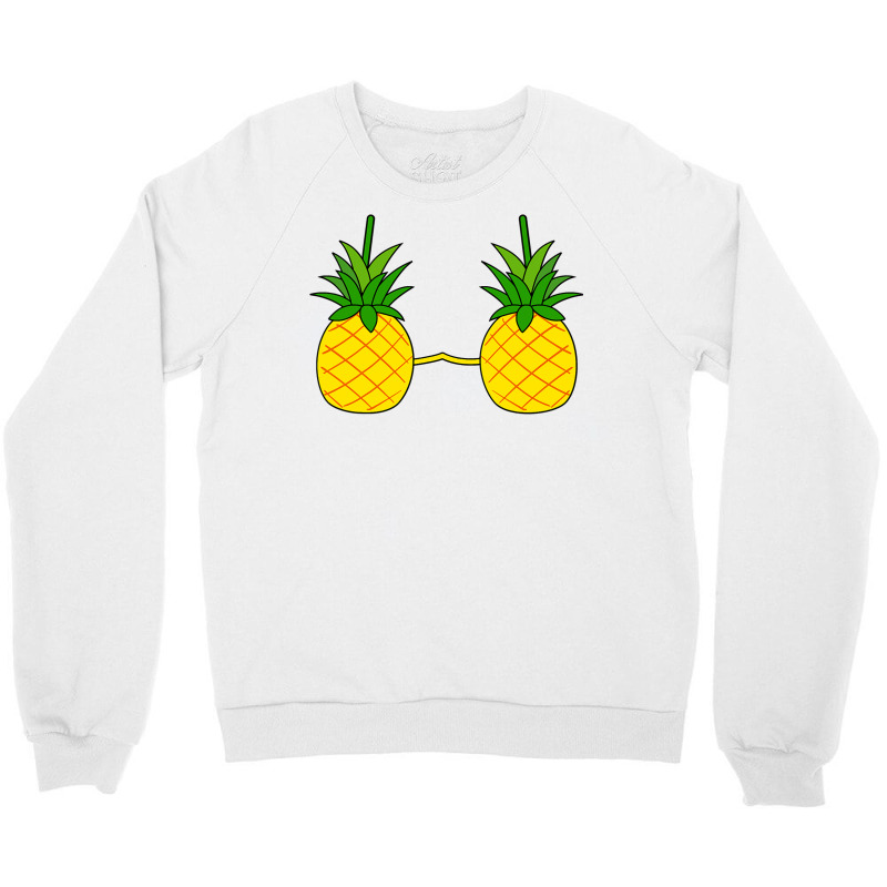 Pineapple Bra Costume Cute Easy Fruit Halloween Gift Crewneck Sweatshirt | Artistshot