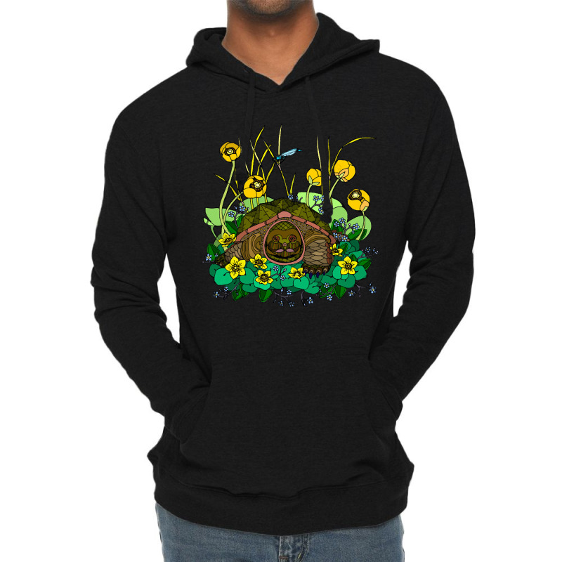 Snapping Turtle, Snapping Turtle Vintage, Snapping Turtle Art, Animal, Lightweight Hoodie | Artistshot