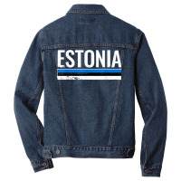 Estonia Proud Estonian Flag T Shirt Men Denim Jacket | Artistshot